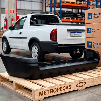 PARA-CHOQUE TRASEIRO ORIGINAL - PICKUP CORSA 1997 A 2004