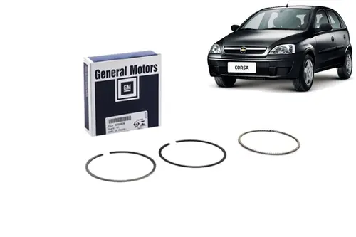 Jogo De Anéis 0.50 Do Motor 1.8 Para 1 Cilindro - Meriva / Montana / Cobalt / Spin / Novo Corsa