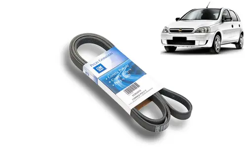 Correia do Alternador Com ar e Direção Hidráulica  - Novo Corsa / Meriva