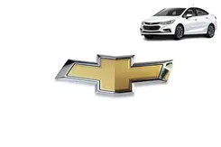 Emblema Gravata Dourada Grade Dianteira - Cruze 2016 a 2019