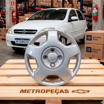Calota Aro 14 Cinza Claro - Novo Corsa 2008 A 2012