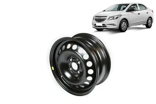 Roda de Aço Aro 15 / 4 Furos - Cobalt / Novo Prisma / Onix / Spin