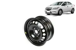 Roda de Aço Aro 15 / 4 Furos - Cobalt / Novo Prisma / Onix / Spin