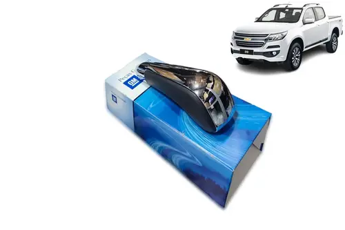 Manopla Da Alavanca Do Câmbio Automático Cromada Com Preto- Nova S10 / Trailblazer