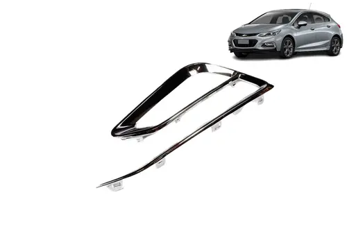 Moldura Cromada do Farol de Neblina Milha Direito - Cruze 1.4 2017 a 2019