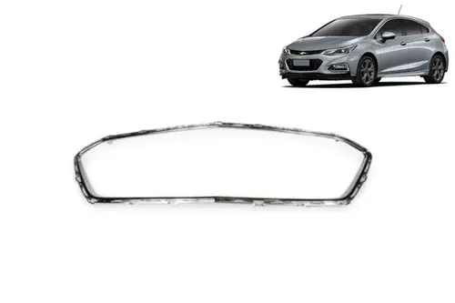 Moldura Cromada Inferior da Grade do Radiador - Cruze 1.4 Hatch 2017 a 2019