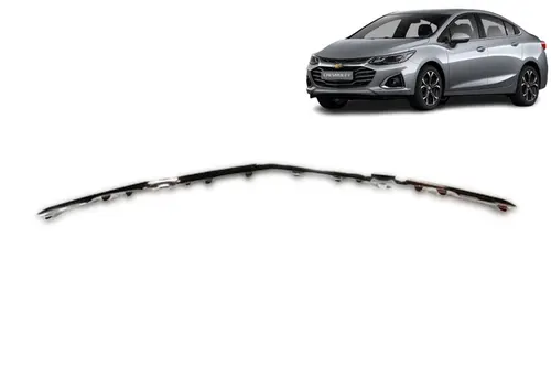 Moldura Cromada da Grade do Radiador Dianteira - Cruze 2020 a 2023
