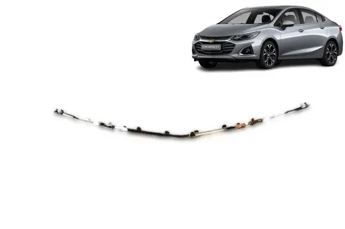 Moldura Cromada da Grade Dianteira do Radiador - Cruze 2020 a 2023