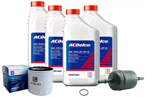 Kit Troca Óleo 20w50 e Filtros - Corsa / Meriva / Montana / Celta / Corsa Novo