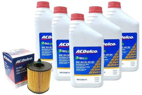 Kit Troca de Óleo 5w30 e Filtro de Óleo do Motor - Captiva / Malibu Motor 2.4