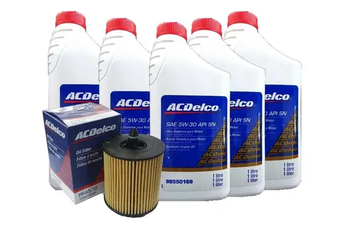 Kit Troca de Óleo 5w30 e Filtro de Óleo - Malibu / Captiva Motor 2.4