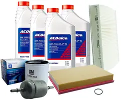 Kit troca óleo 20w50 e filtros - Meriva 2003 a 2004
