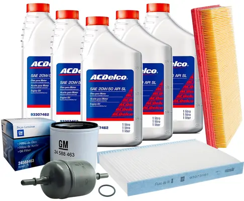 Kit Troca Óleo 20w50 e Filtros - Astra / Zafira