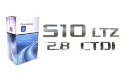 Kit de emblemas da tampa traseira - S10 LTZ CTDI 2.8 2015 a 2019