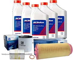 Kit de Troca de Óleo 20W50 e Filtros - S10 / Blazer