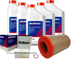 Kit Óleo 20w50 e Filtros Acdelco - Blazer 2.4 / S10