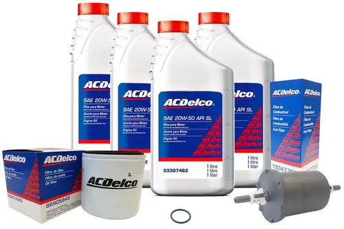 Kit Troca de Óleo 20w50 Mineral e Filtros - Corsa / Meriva / Montana / Celta / Novo Corsa