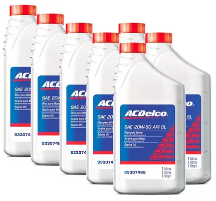 Kit Troca de Óleo 20w50 Mineral - Monza / Corsa / Meriva / Montana / Blazer 2.2 , 2.4 / S10 / Vectra / Astra / Zafira / Celta / Novo Kadett
