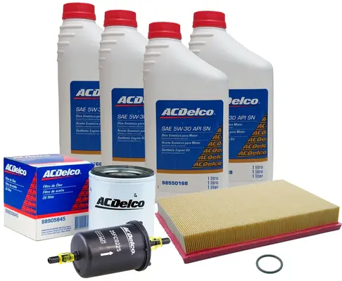 Kit de troca de óleo 5W30 e filtros - Meriva / Montana / Novo Corsa