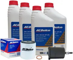 Kit de troca de óleo 5W30 e filtros - Celta / Prisma / Cobalt