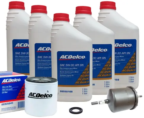 Kit Troca de Óleo 5W30 e Filtros - Nova S10 2.4 Flex 2012 a 2016