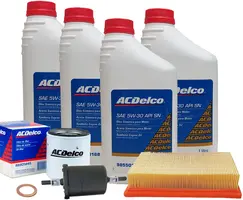 Kit Troca de Óleo 5W30 - Cobalt 2012 até 2016 e Filtros de Óleo Combustível e Ar
