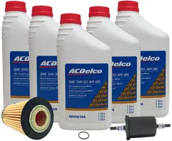 Kit de troca de óleo 5W30 e filtros - Cruze 2012 até 2016