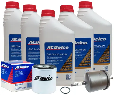 Kit Troca de Óleo 5W30 e Filtros - Blazer / S10 / Vectra / Astra / Zafira