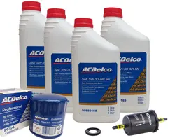 Kit Troca de Óleo 5W30 - Cruze 1.4 Turbo 2016 até 2017 e Filtros