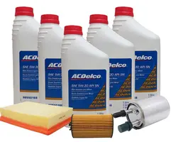 Kit de troca de óleo e filtros - Sonic 2012 até 2014
