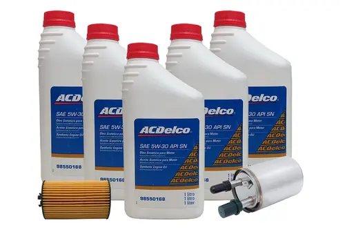 Kit de troca de óleo e filtros ACDelco - Sonic 2012 até 2014