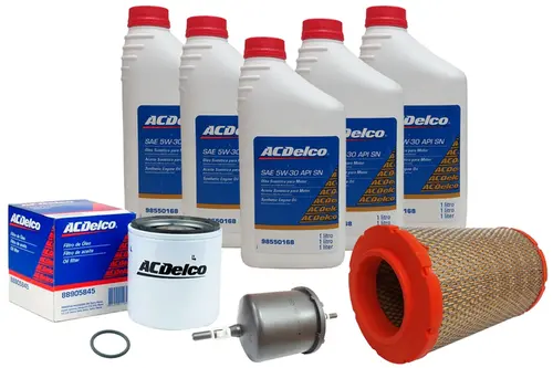 Kit de troca de óleo 5W30 e filtros de óleo - S10 / Blazer