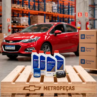 Kit de troca de óleo 0W20 e filtros - Cruze 1.4 Turbo 2017
