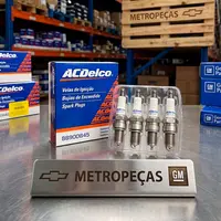 Jogo Velas de Ignição ACDelco - Agile / Astra / Celta / Cobalt / Novo Corsa / Meriva / Montana / Onix / Prisma / Novo Prisma / Vectra / Zafira ( 1.4 Flex / 2.0 8v Flex 140cv )