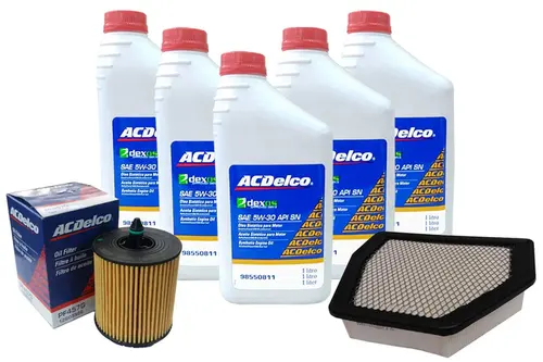 Kit Troca de Óleo 5w30 e Filtros de Ar e Óleo - Captiva 2008 a 2017