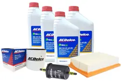 Kit Troca de Óleo 5w30 Dexos 3 e Filtros de Ar, Combustível e Óleo do Motor - Cobalt / Spin