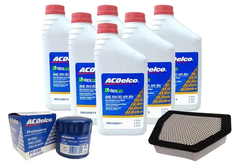 Kit Troca de Óleo 5w30 e Filtros de Ar e Óleo - Captiva 3.6 V6 2008 a 2015
