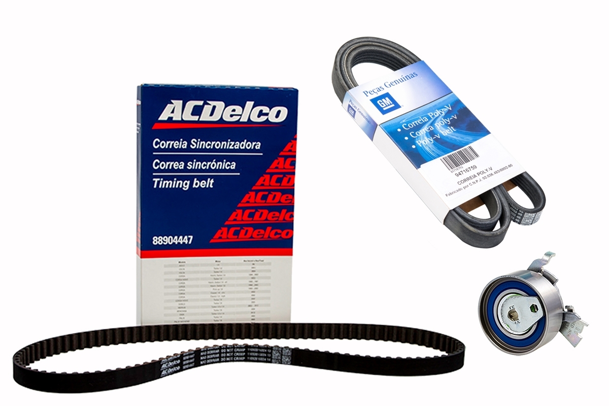 Kit Correias - Agile / Nova Montana - Alternador, Dentada e Tensionador ...