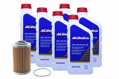 Kit Troca de Óleo 5w30 e Filtro de Óleo Acdelco - Trailblazer 3.6 V6 2013 a 2020