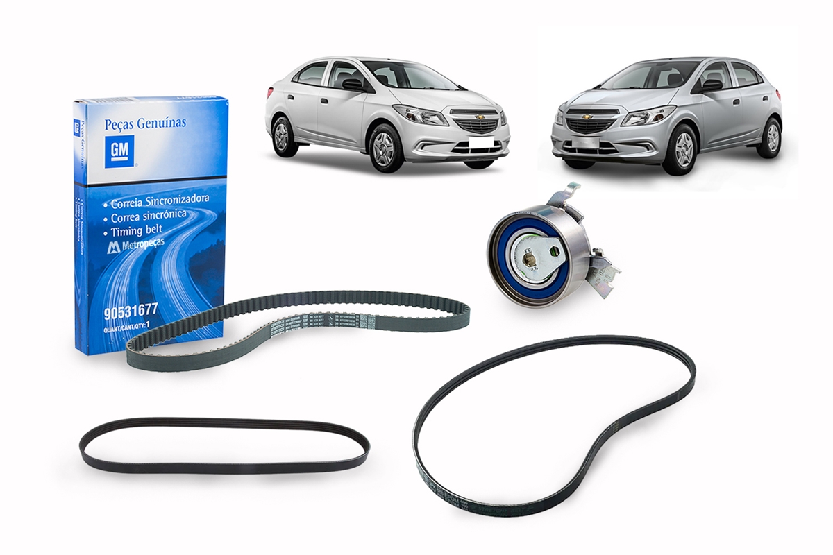 Kit Correia - Onix / Novo Prisma - Alternador, Dentada e Tensionador ...