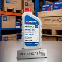 ÓLeo Lubrificante Do Motor Acdelco Sae 0w20 Api Sp Dexos1 Gen3 100% Sintético 1l - Cobalt / Onix / Onix Plus / Novo Onix / Novo Prisma / Spin / Tracker