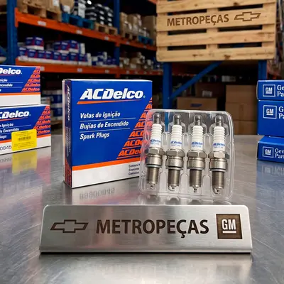 Jogo Velas de Ignição Acdelco - Honda Civic Motor 1.6 16V Gasolina 1998 a 2001