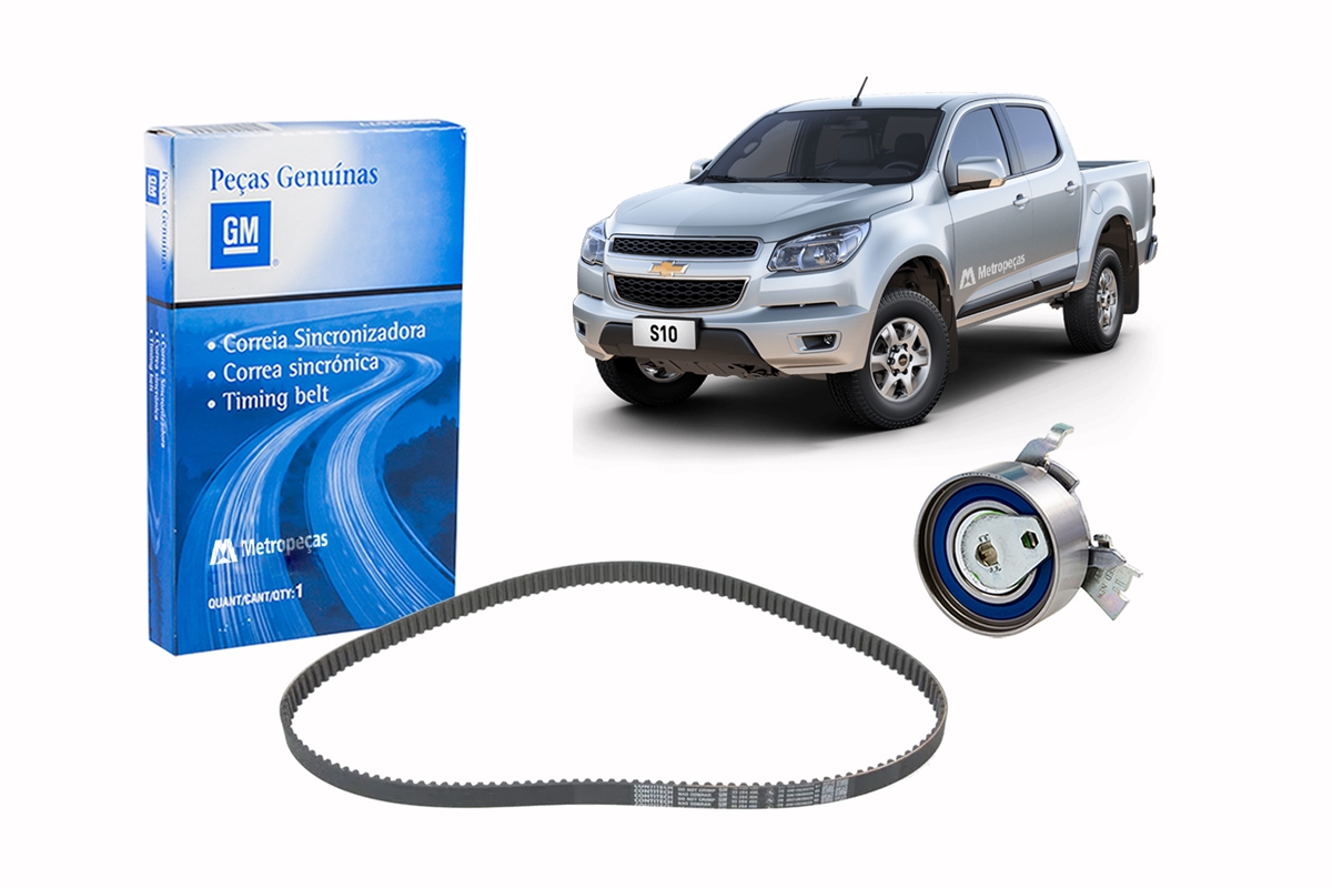 Kit Correia Dentada e Tensionador - Nova S10 2.4 Flex 2012 a 2016 - Kit ...