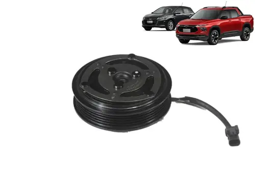 Polia Magnética Do Compressor Do Ar Condicionado - Nova Tracker / Nova Montana / Novo Onix / Joy / Joy Plus / Onix Plus