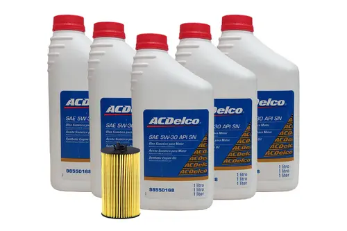 Kit Troca de Óleo 5w30 e Filtro de Óleo - Tracker 1.8 2014 a 2016
