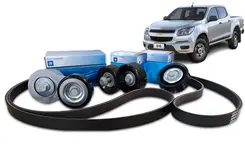 Kit Correia Do Alternador, Tensionador e Polias - Nova S10 2.8 Diesel 2012 a 2016