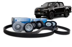 Kit Correia do Alternador, Tensionador e Polias - Nova S10 2.8 Diesel 2017 A 2024