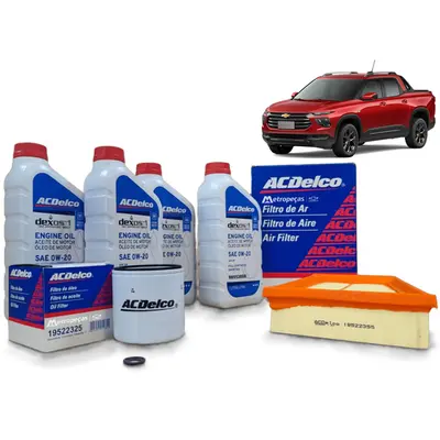 Kit Troca De Óleo E Filtros - Montana 1.2 Turbo 3Cc 2025 A 2026 ( Filtro De Óleo e Filtro De Ar Do Motor )